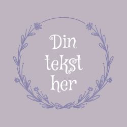 Rund - Støvete Lilla