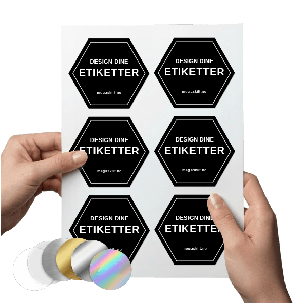 Etiketter - Hexagon