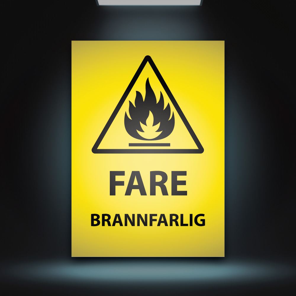 Fareskilt - Brannfarlig