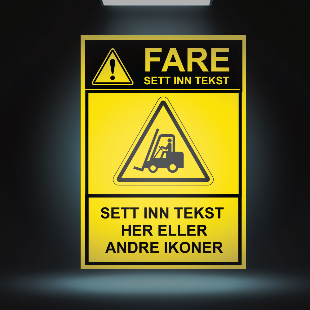 Fareskilt - Design 4