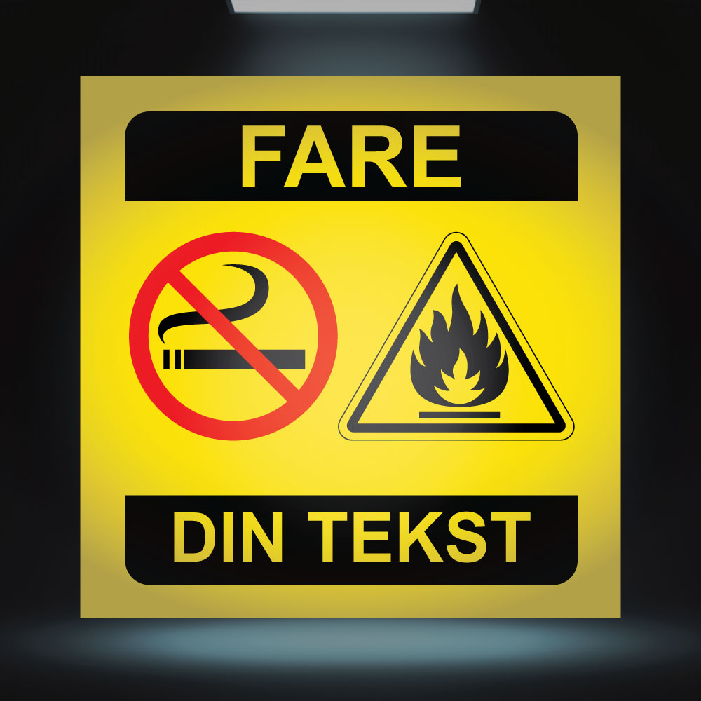 Fareskilt - Design 6