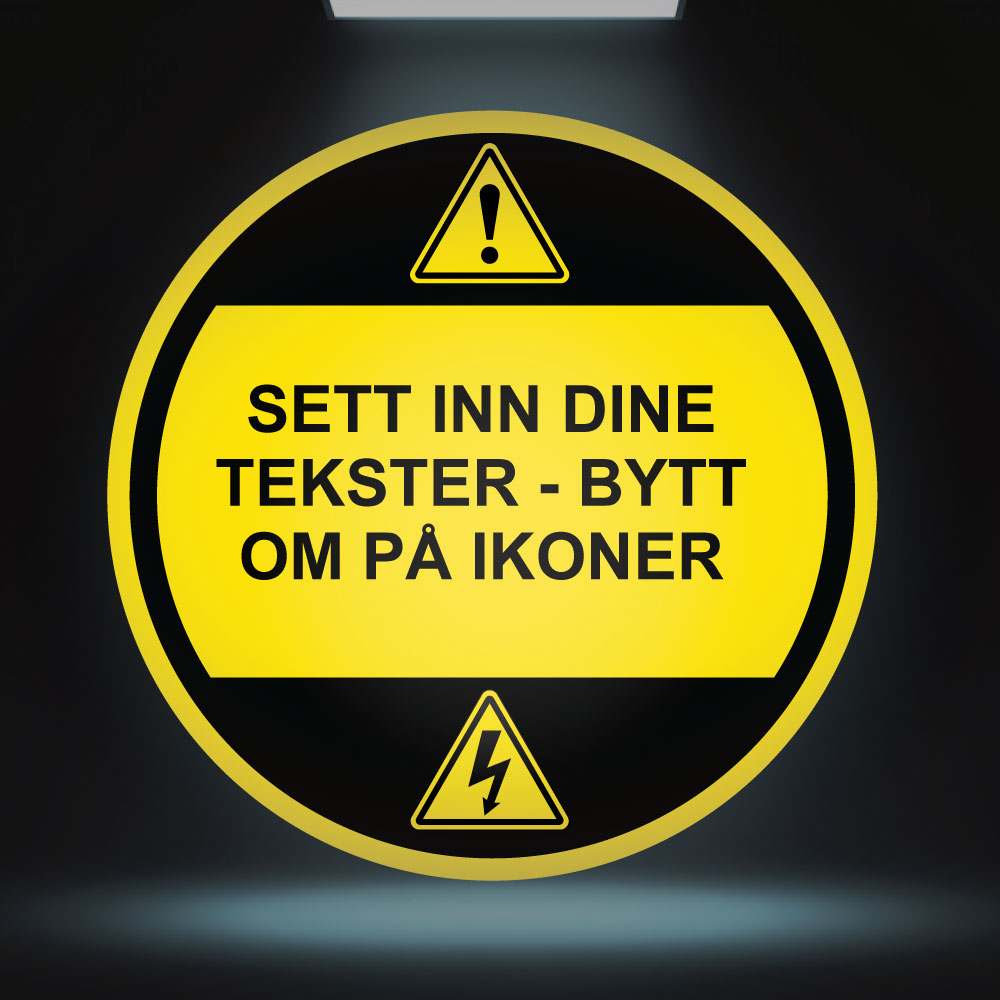 Fareskilt - Design 7