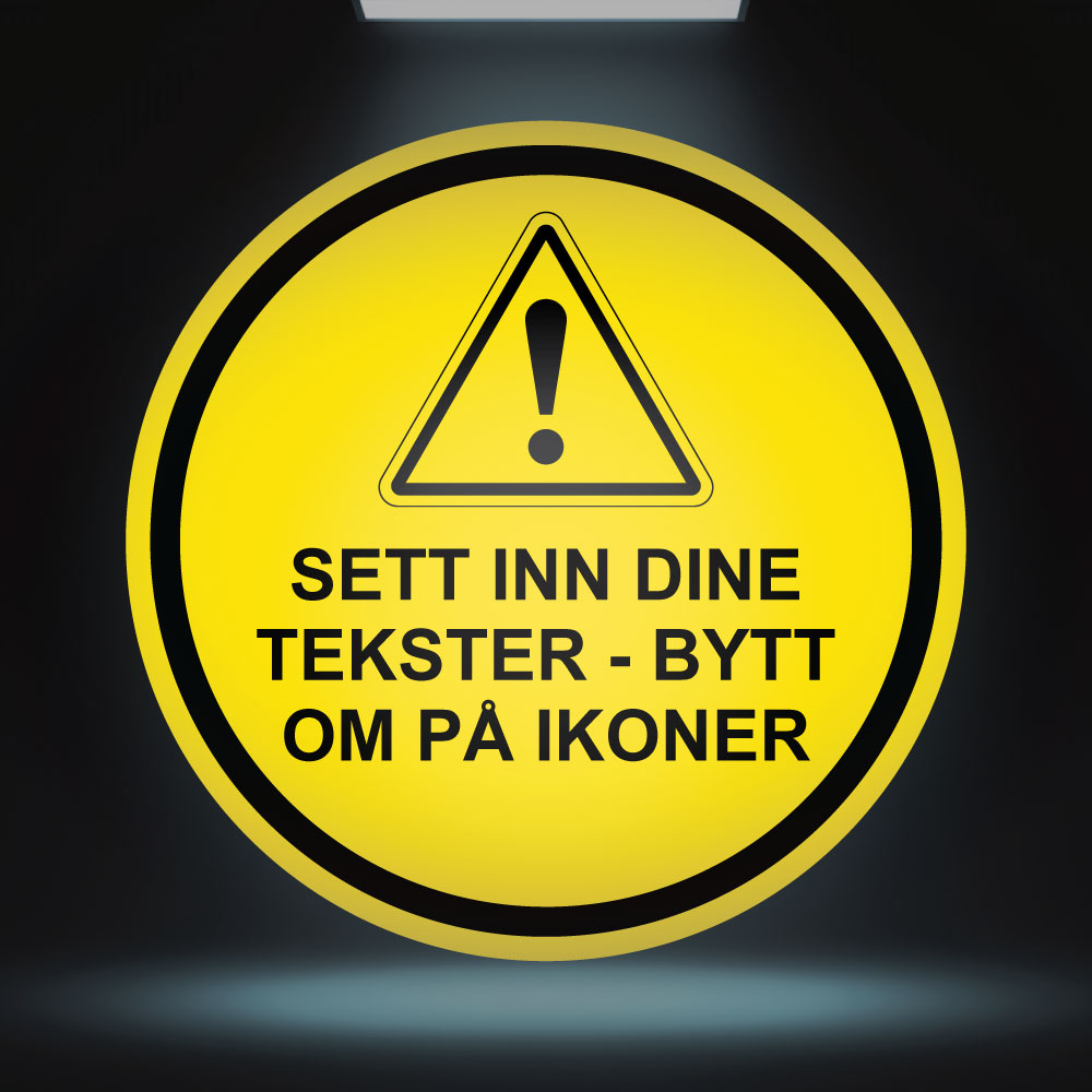 Fareskilt - Design 8