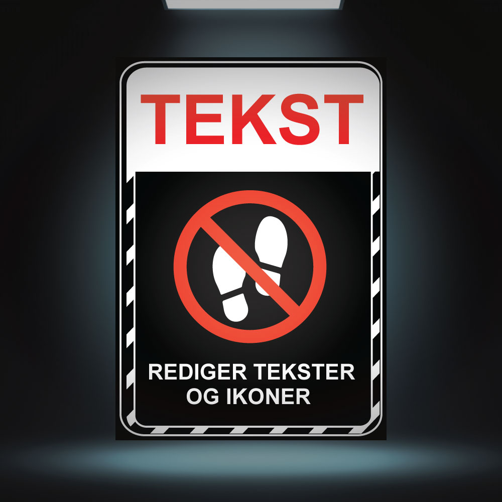 Forbudt skilt - Design 3