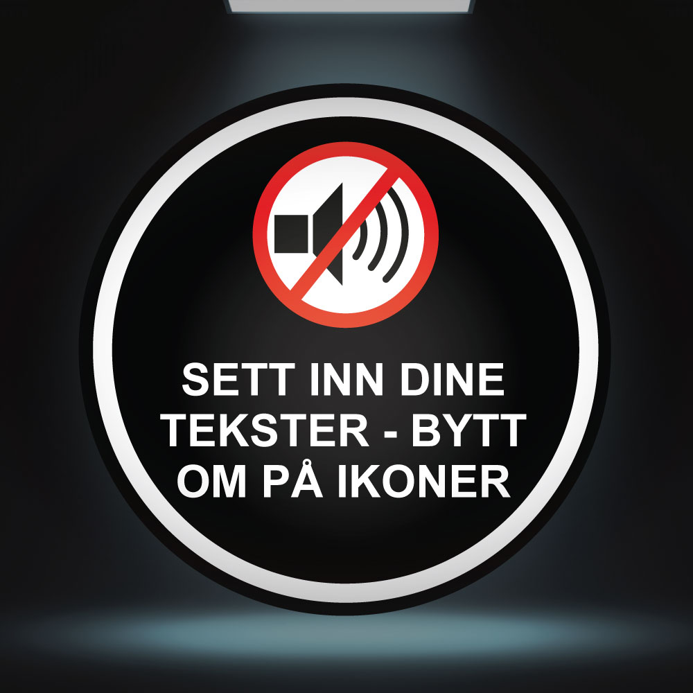 Forbudt skilt - Design 8