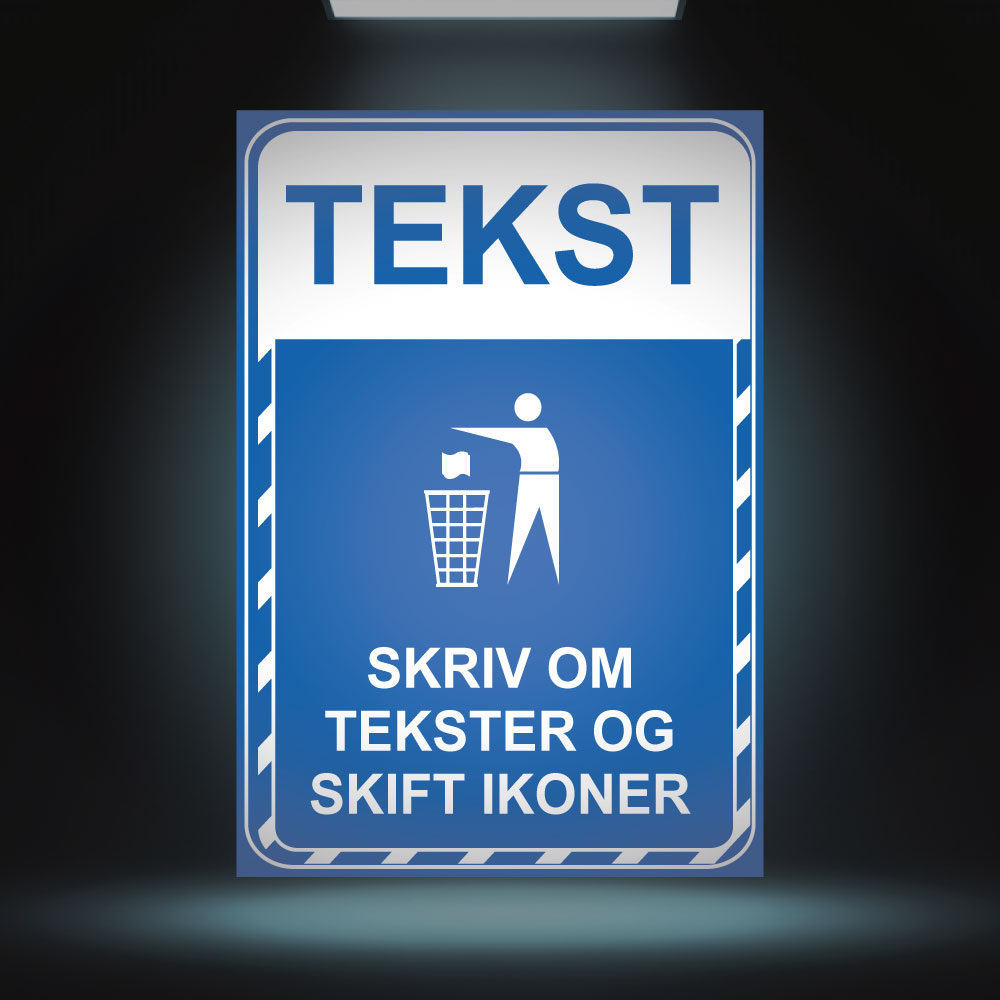 Påbudt skilt - Design 3