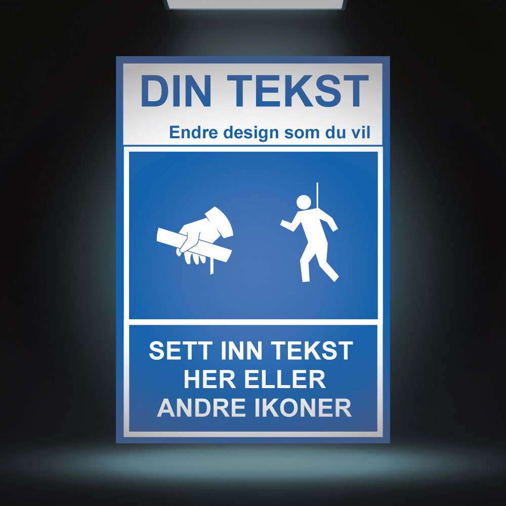 Påbudt skilt - Design 4