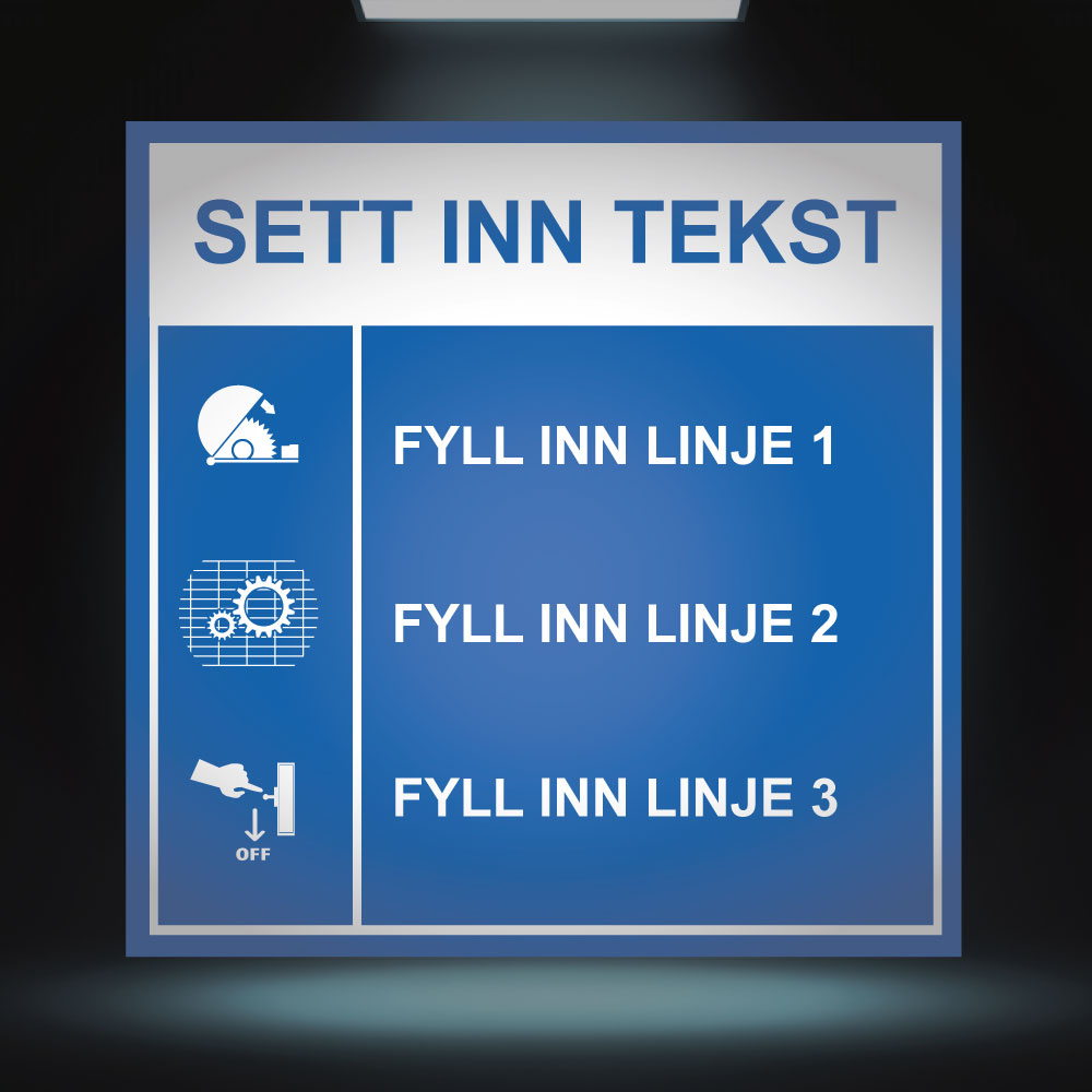 Påbudt skilt - Design 5