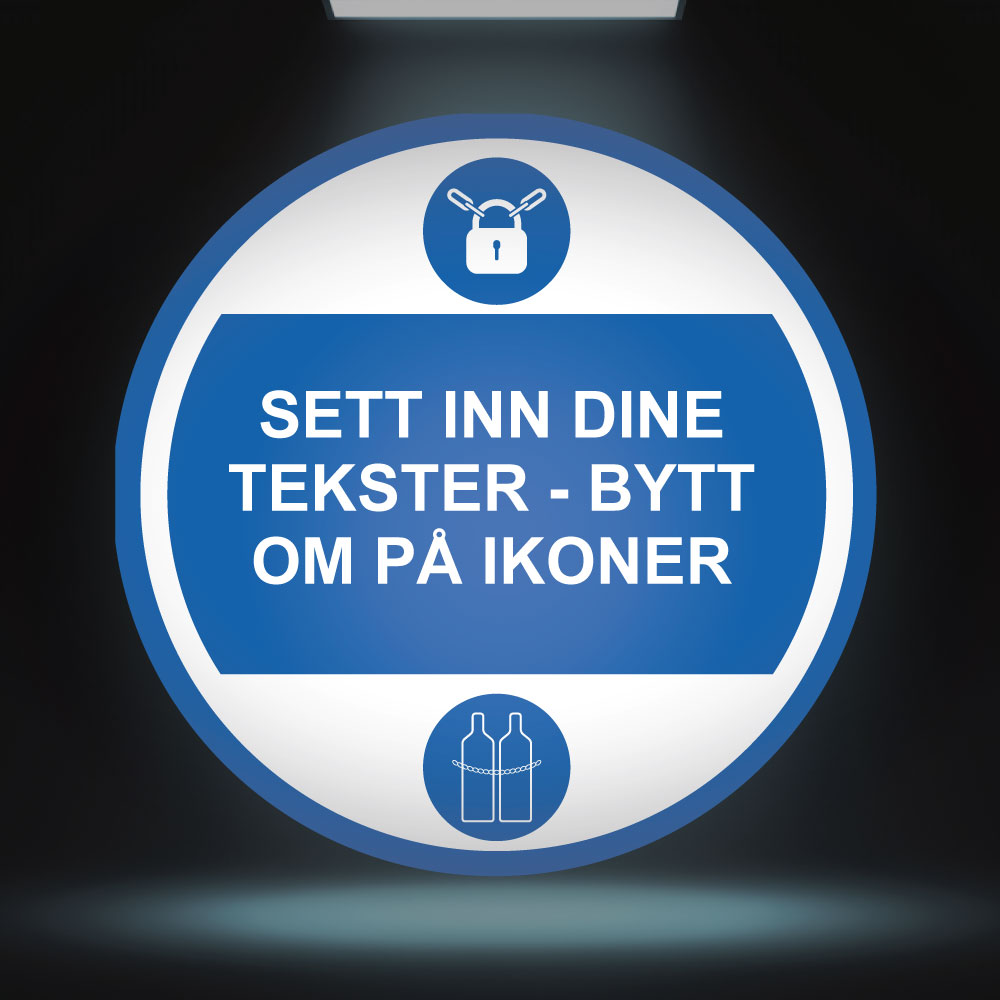 Påbudt skilt - Design 7