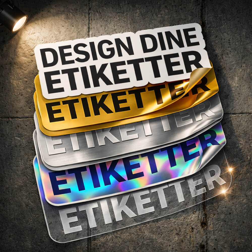 Etiketter med konturkutt