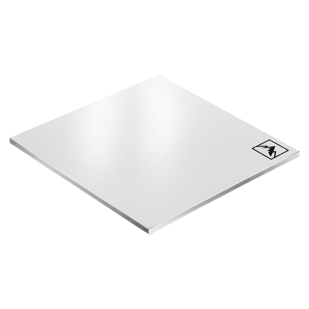 Lakkert aluminium - hvit