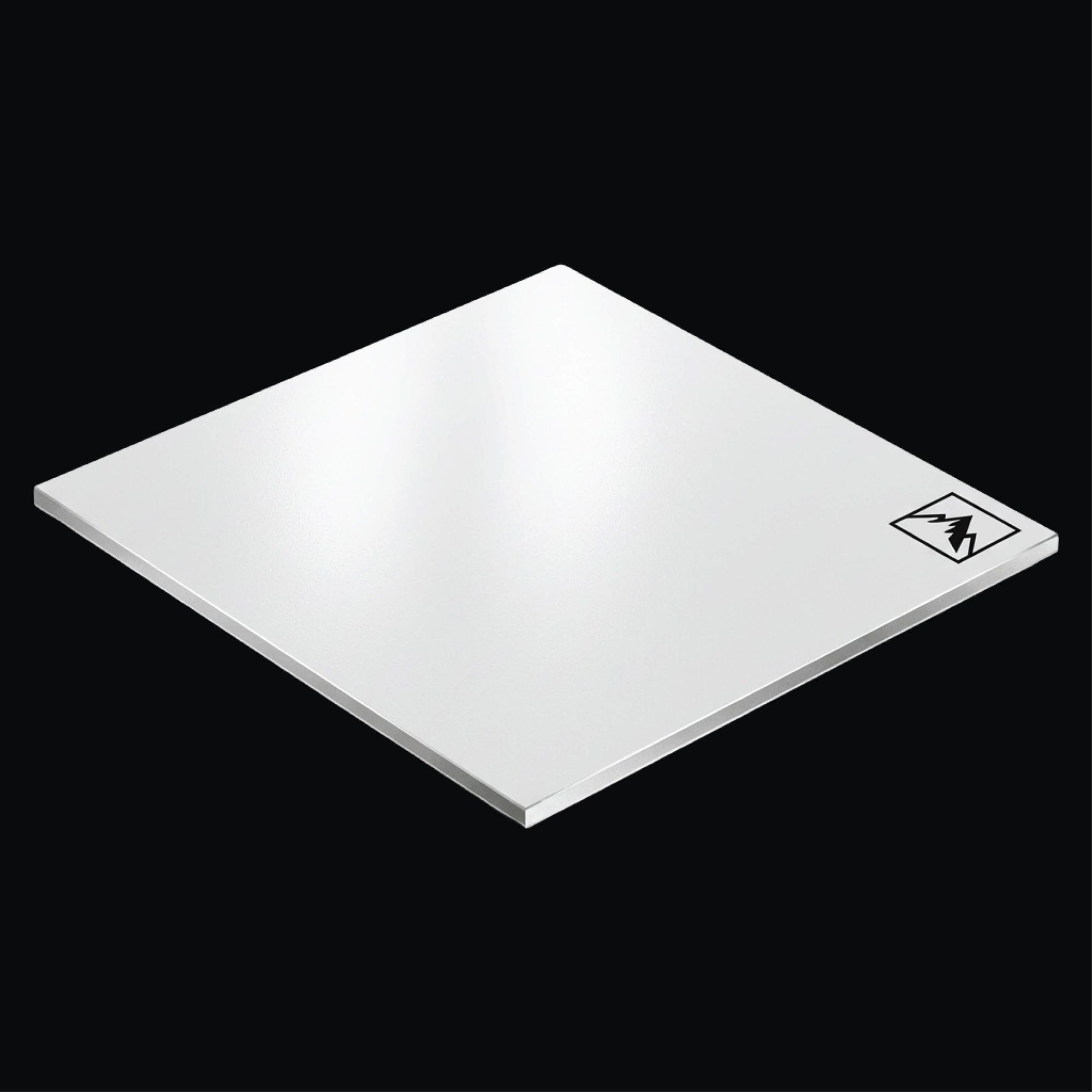 2mm aluminium - Hvit