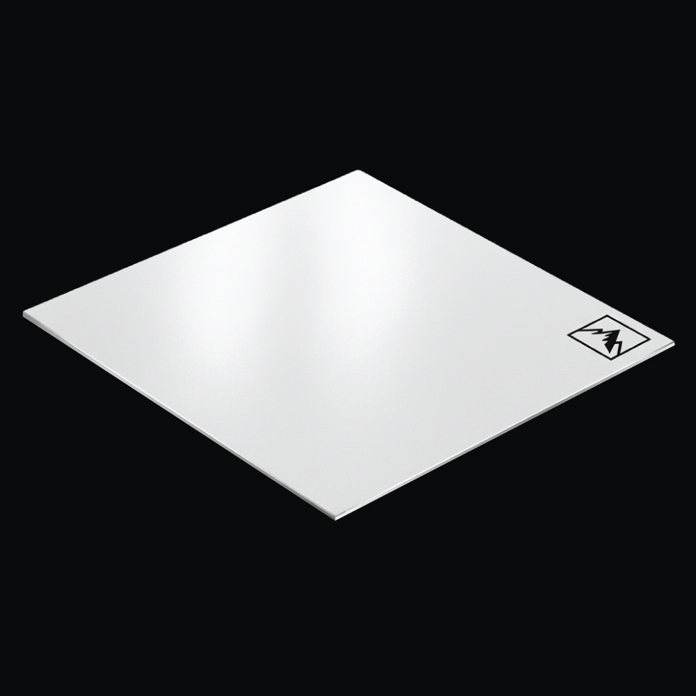 1mm aluminium - Hvit